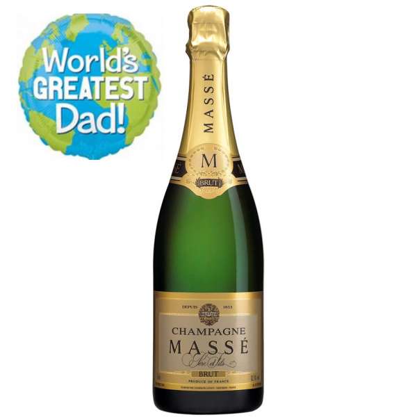 Masse Brut Champagne and Fathers day Balloon